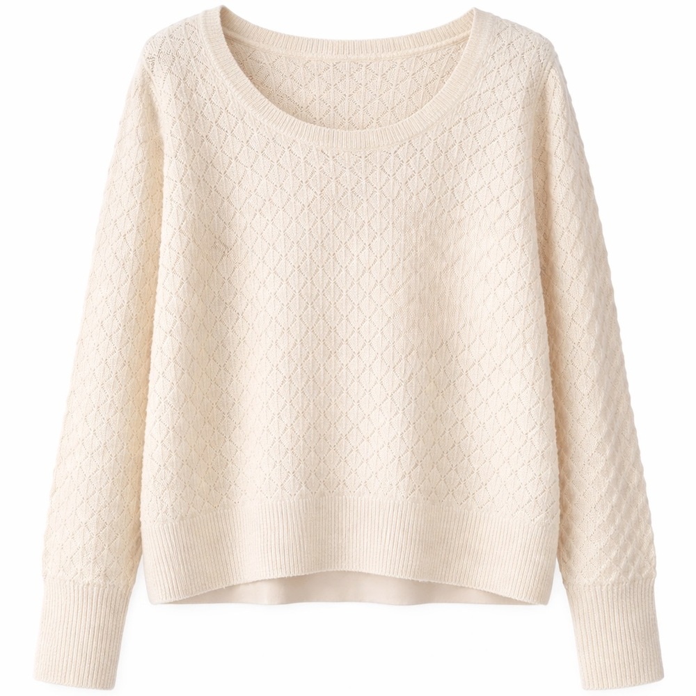 Old Navy Cream Textured Sweater